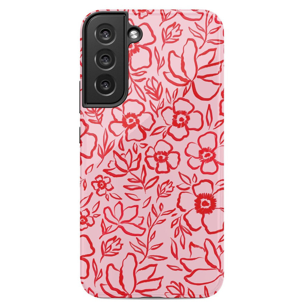 Blush Garden | Floral Doodle Case Phone Case Casetry Essential Galaxy S22 Plus