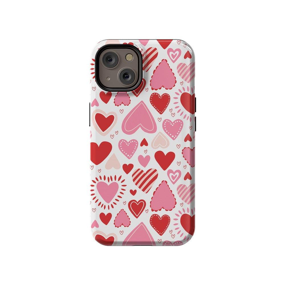 Love Struck | Heart Stickers Case Phone Case Casetry Essential + MagSafe® iPhone 14