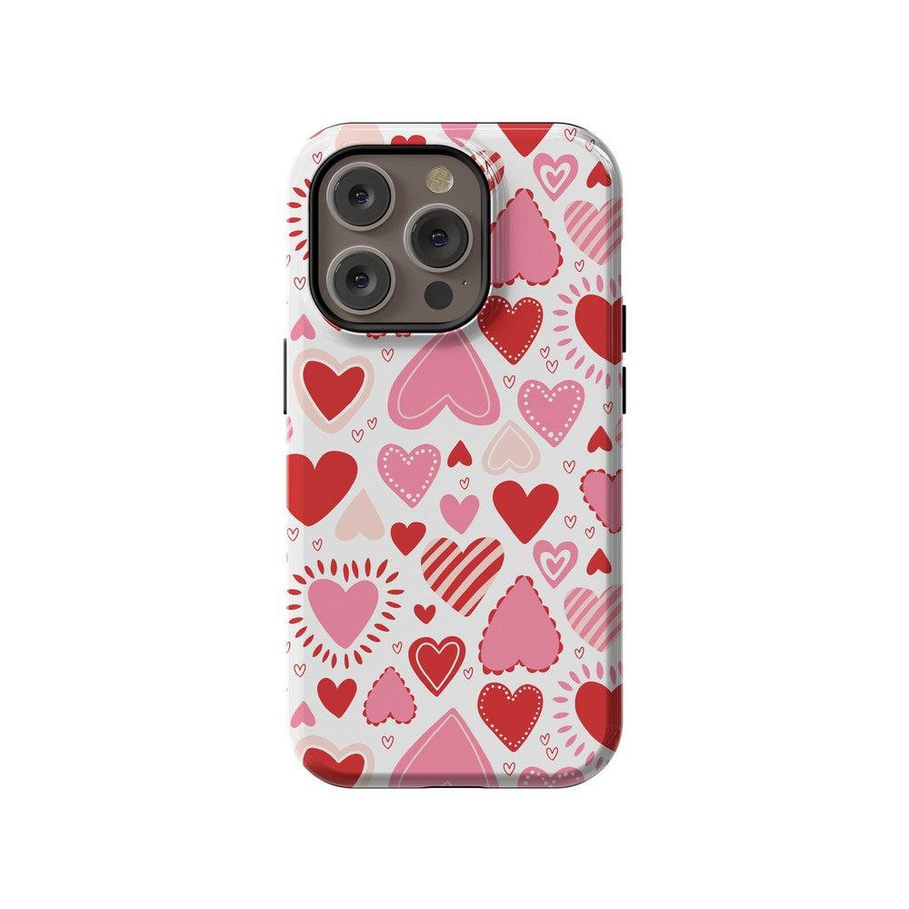 Love Struck | Heart Stickers Case Phone Case Casetry Essential + MagSafe® iPhone 14 Pro