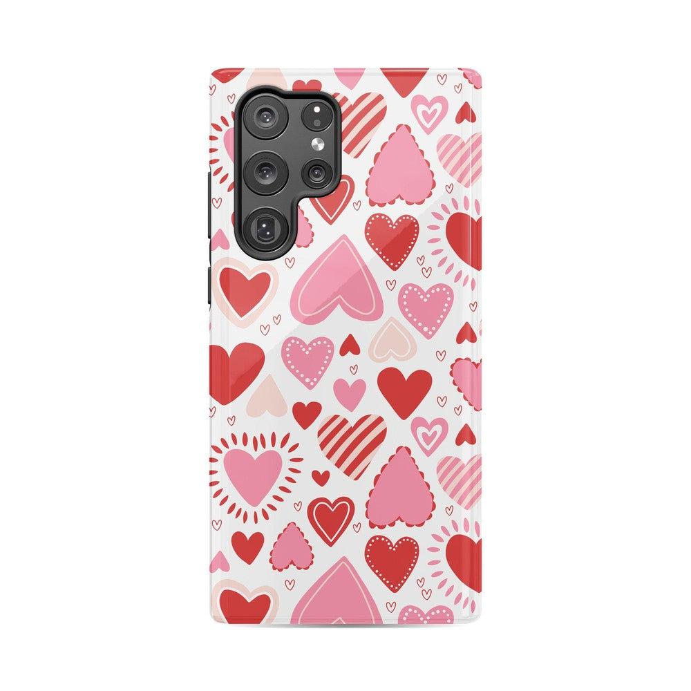 Love Struck | Heart Stickers Case Phone Case Casetry Essential Galaxy S22 Ultra