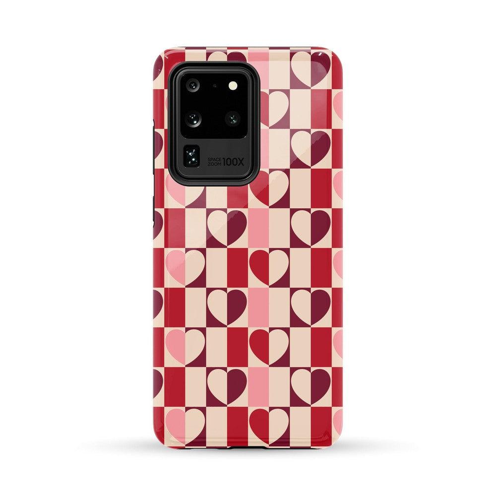 Love's a Game | Retro Hearts Case Phone Case Casetry Essential Galaxy S20 Ultra