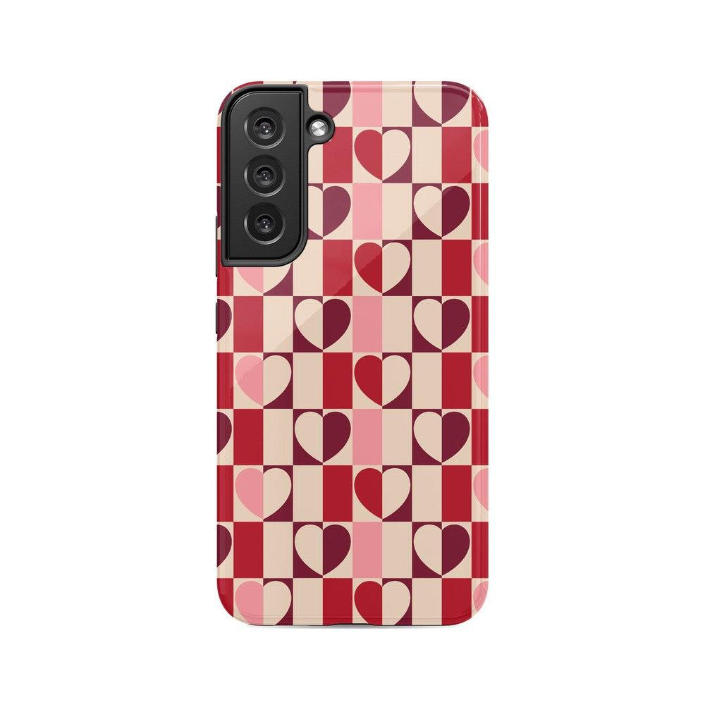 Love's a Game | Retro Hearts Case Phone Case Casetry Essential Galaxy S22 Plus