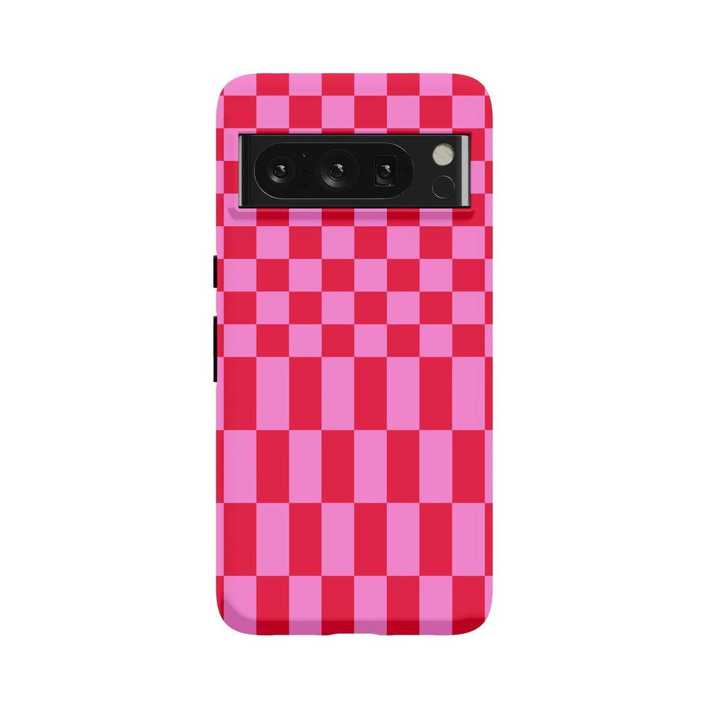 Vibe Check | Pink Checkerboard Case Phone Case Casetry Essential Google Pixel 9