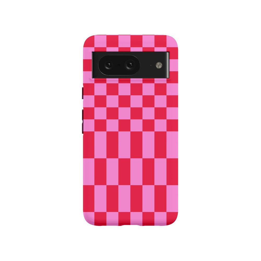 Vibe Check | Pink Checkerboard Case Phone Case Casetry Essential Google Pixel 8