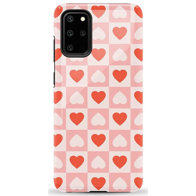 The Valentine's Collection | Heart Checkerboard Case Phone Case Casetry Essential Galaxy S20 Ultra