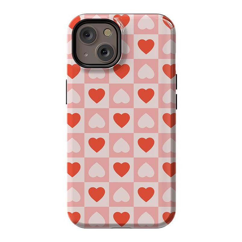 The Valentine's Collection | Heart Checkerboard Case Phone Case Casetry Essential + MagSafe® iPhone 14