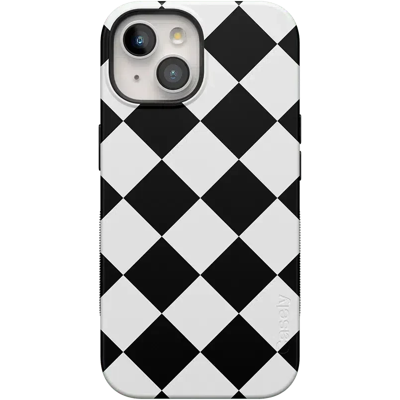 Black Checkerboard | High Contrast Design Case Phone Case Casetry Bold Flex + MagSafe® iPhone 15 Plus 