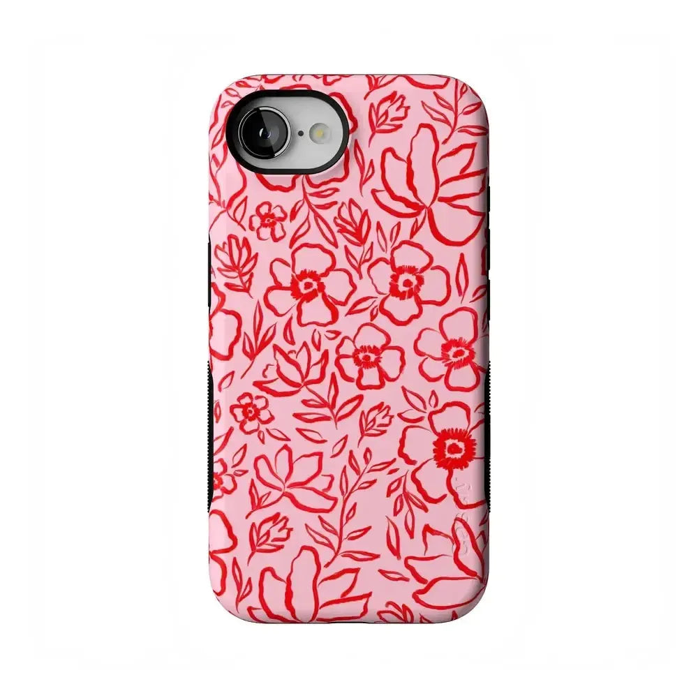 Blush Garden | Floral Doodle Case Phone Case Casetry Bold Flex + MagSafe® iPhone 16e 