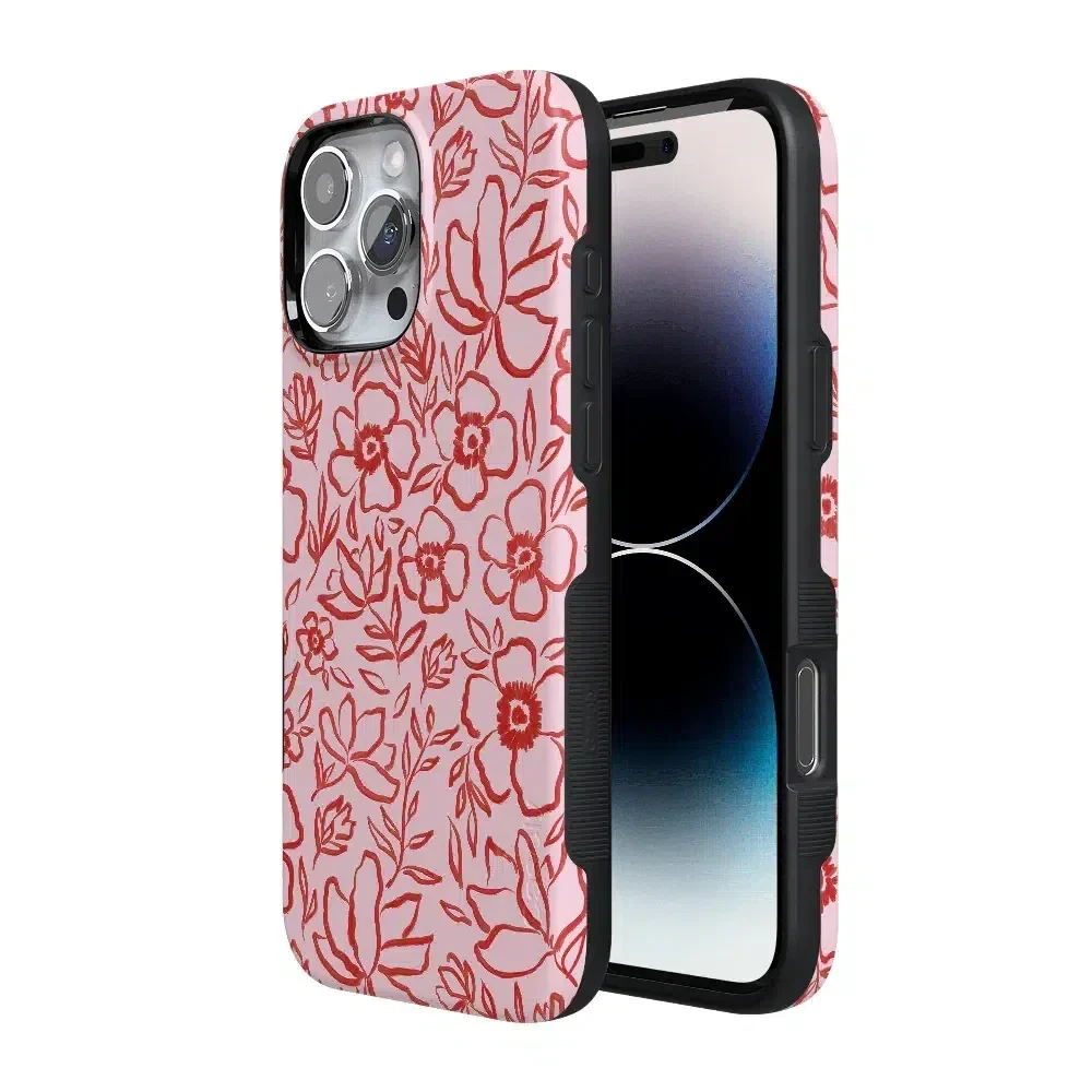 Blush Garden | Floral Doodle Case