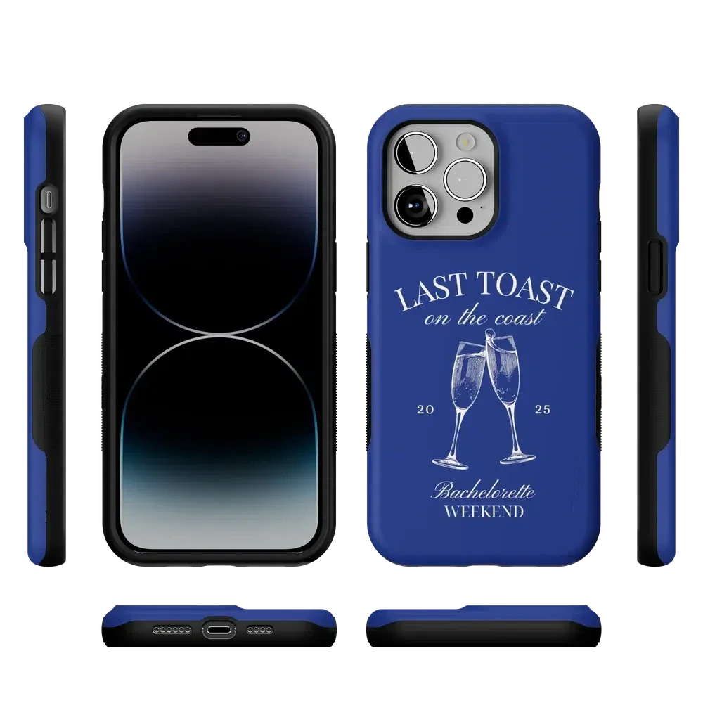 Last Toast | Blue Coastal Bachelorette Case