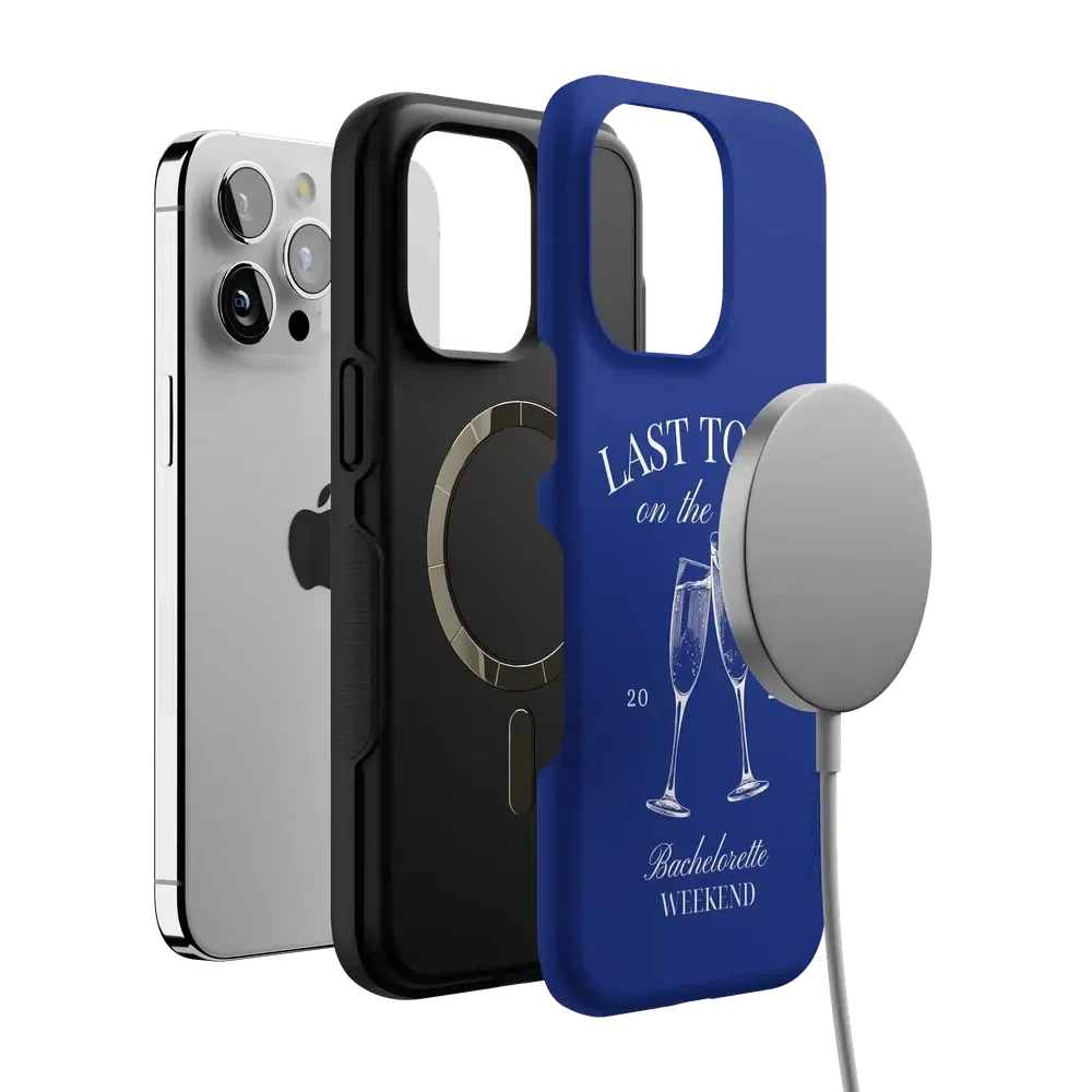 Last Toast | Blue Coastal Bachelorette Case