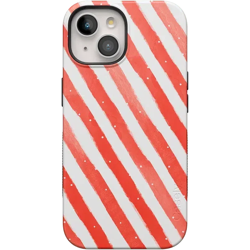 Candy Cane Lane | Peppermint Stripes Case Phone Case Casetry Bold Flex + MagSafe® iPhone 15 Plus 