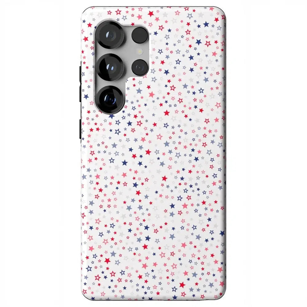 "Seeing Stars | Red, White & Blue Case Phone Case Casetry Essential + MagSafe® Galaxy S25 Ultra"