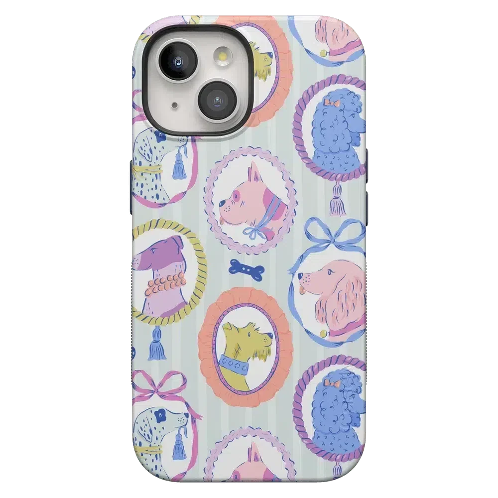 Chateau Pups | French Dog Case Phone Case get.casely Bold + MagSafe® iPhone 15 