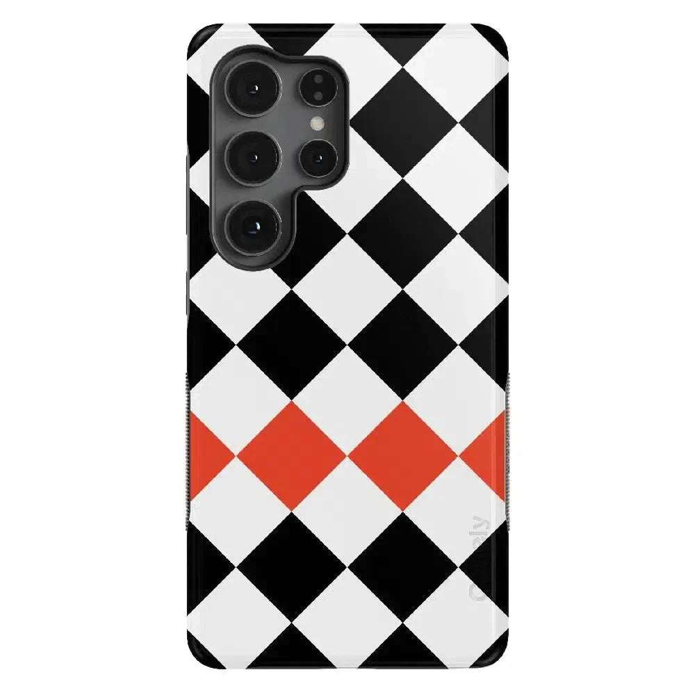 Checkerboard | High Contrast Design Case Phone Case Casetry Bold Flex + MagSafe® Galaxy S25 Ultra 