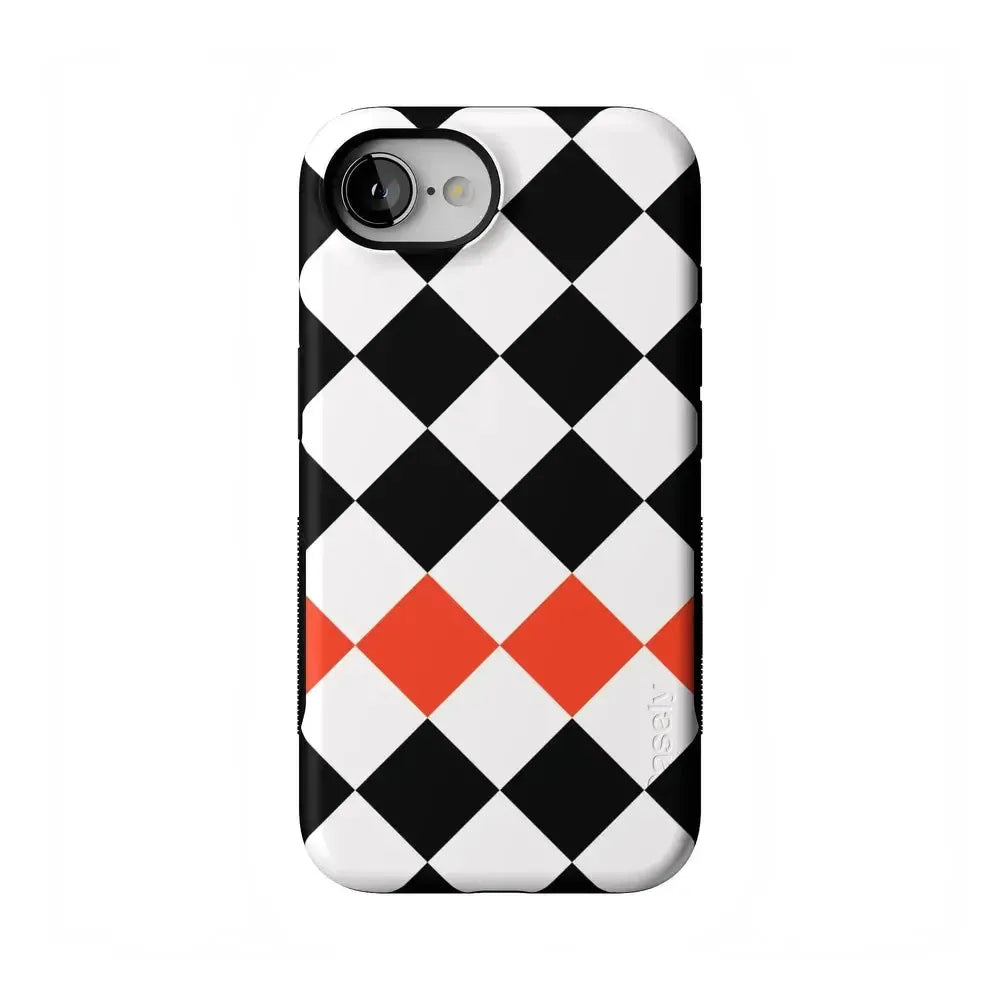 Checkerboard | High Contrast Design Case Phone Case Casetry Bold Flex + MagSafe® iPhone 16e 