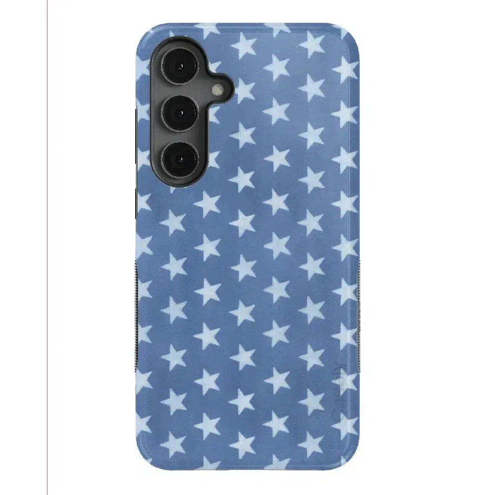 Coastal Blues | Denim Stars Case Phone Case Casetry Bold Flex + MagSafe® Galaxy S25 Plus 