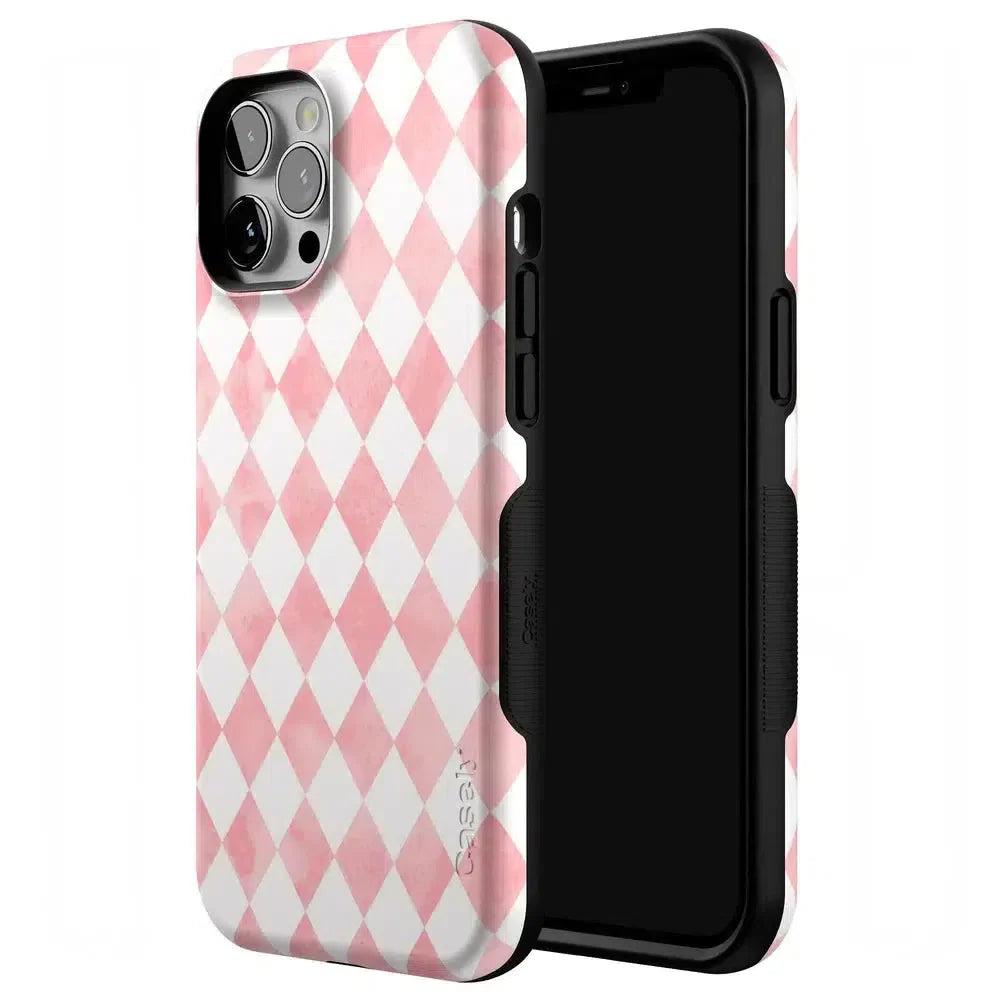 Queen of Diamonds | Pink Watercolor Case