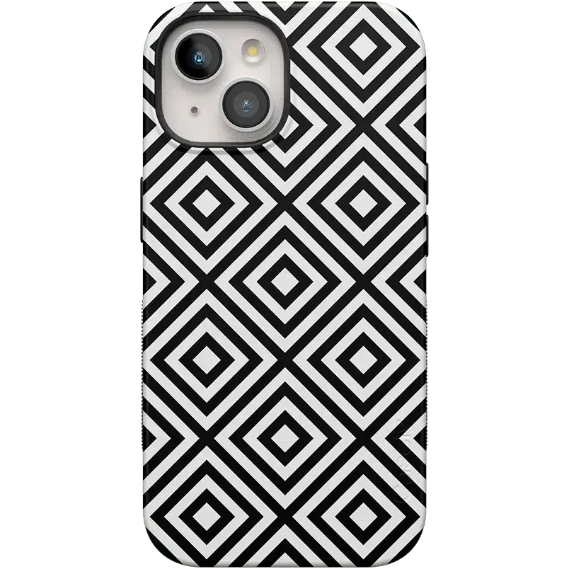 Diamonds | High Contrast Design Case Phone Case Casetry Bold Flex + MagSafe® iPhone 15 Plus 