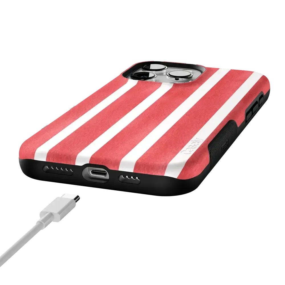 East Coast Summer | Red Stripes Case
