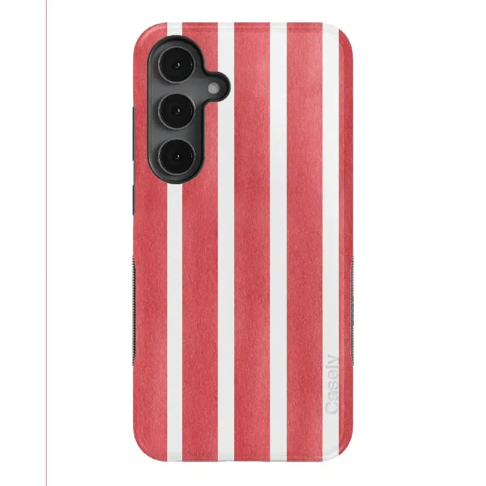 East Coast Summer | Red Stripes Case Phone Case Casetry Bold Flex + MagSafe® Galaxy S25 Plus 