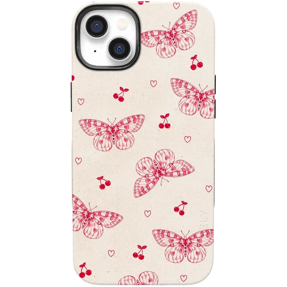 Heart Flutters | Butterfly Case iPhone Case get.casely Bold + MagSafe® iPhone 14 