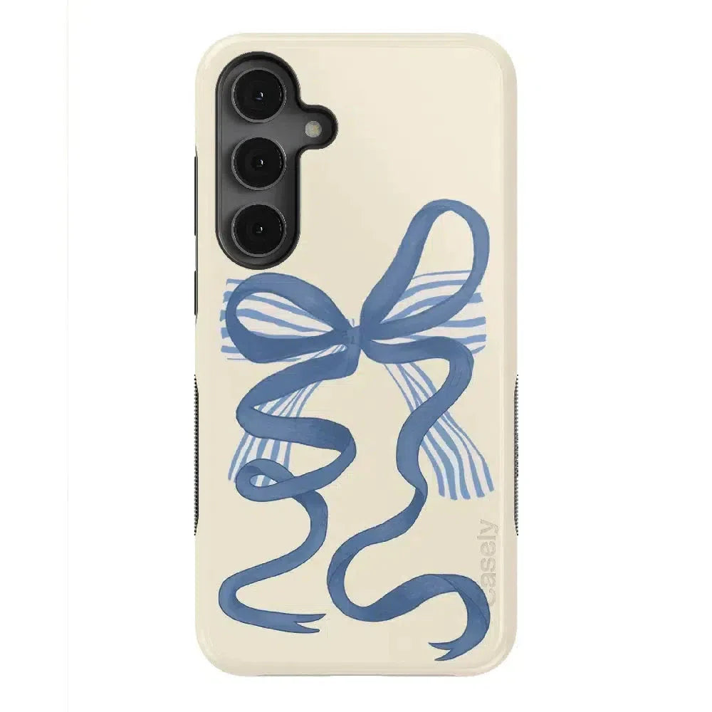 Heartstrings | Blue Bow Case Phone Case Casetry Bold Flex + MagSafe® Galaxy S25 Plus 