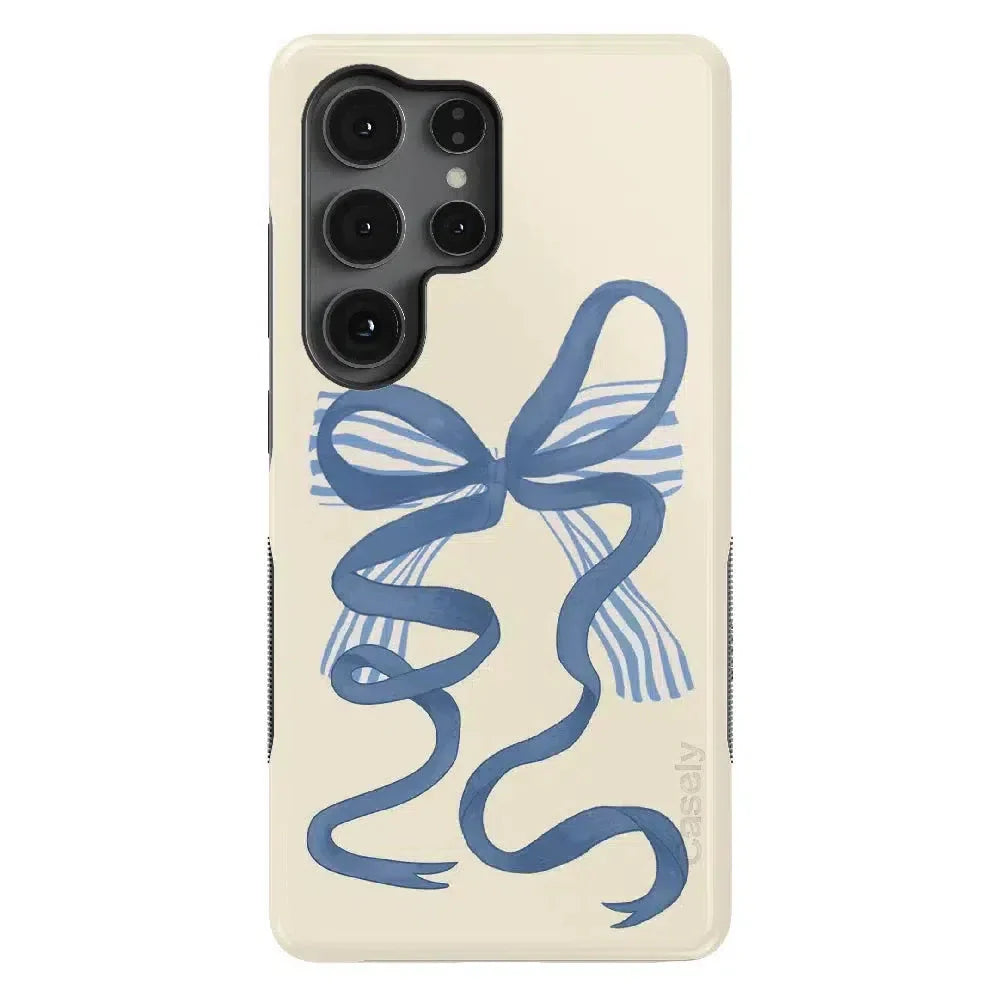 Heartstrings | Blue Bow Case Phone Case Casetry Bold Flex + MagSafe® Galaxy S25 Ultra 