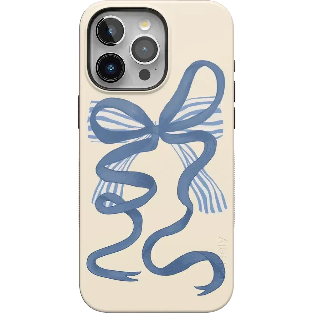 Heartstrings | Blue Bow Case Phone Case Casetry Bold Flex + MagSafe® iPhone 15 Pro Max 