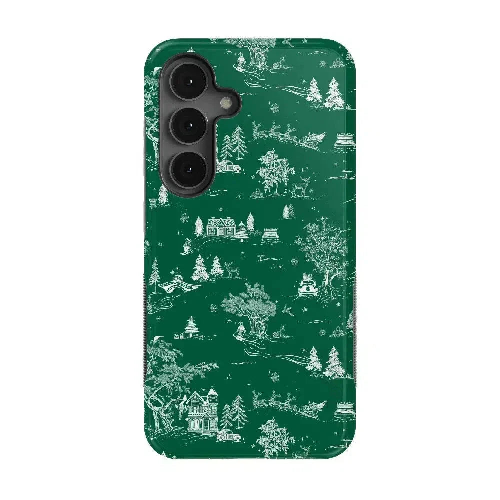 Home for the Holidays | Mountain Town Case Phone Case Casetry Bold Flex + MagSafe® Galaxy S25 