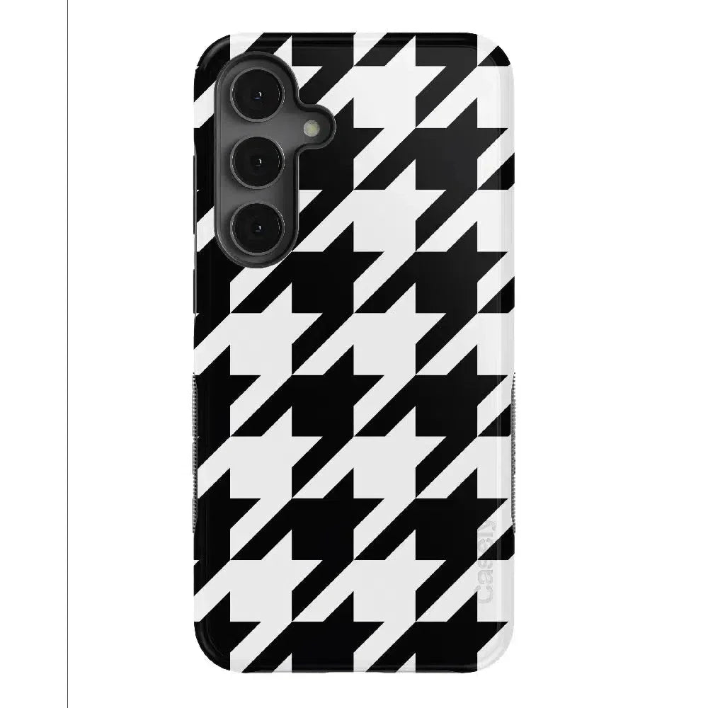 Houndstooth | High Contrast Design Case Phone Case Casetry Bold Flex + MagSafe® Galaxy S25 Plus 