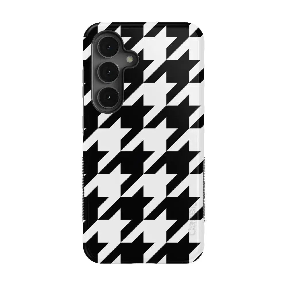 Houndstooth | High Contrast Design Case Phone Case Casetry Bold Flex + MagSafe® Galaxy S25 