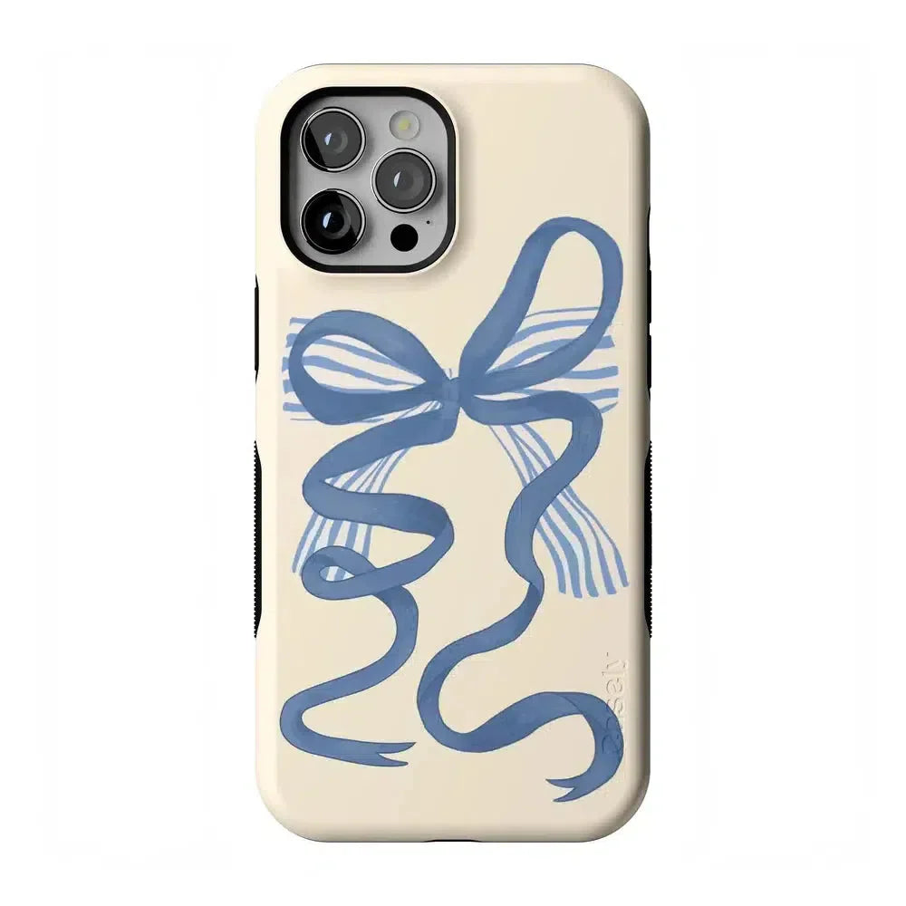 Heartstrings | Blue Bow Case Phone Case Casetry Bold Flex + MagSafe® iPhone 12 Pro Max