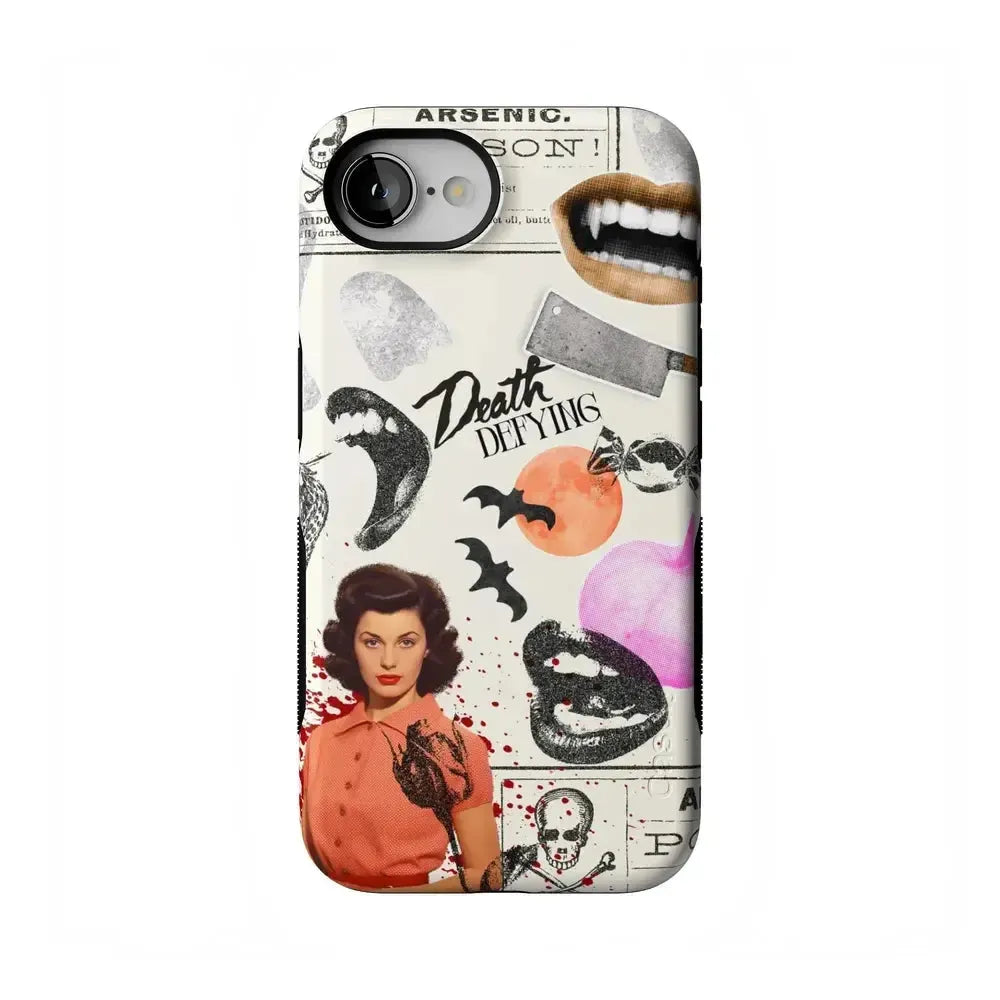 If You Dare | Horror Collage Case Phone Case Casetry Bold Flex + MagSafe® iPhone 16e 