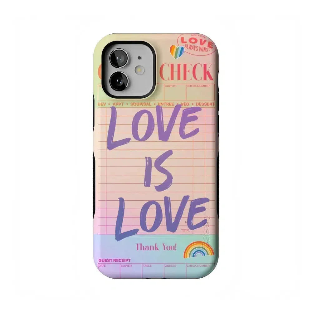Love is Love | Guest Check Pride Case Phone Case Casetry Bold Flex + MagSafe® iPhone 12