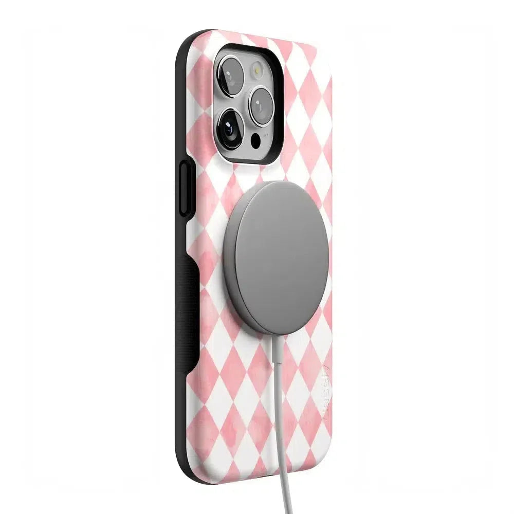 Queen of Diamonds | Pink Watercolor Case