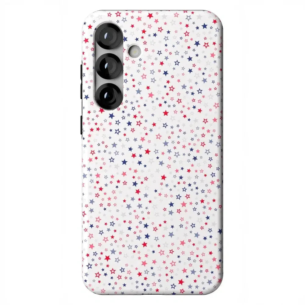 "Seeing Stars | Red, White & Blue Case Phone Case Casetry Essential + MagSafe® Galaxy S25 Plus"