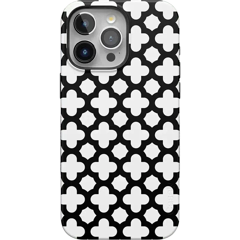 Lattice Tile | High Contrast Design Case Phone Case Casetry Bold Flex + MagSafe® iPhone 15 Pro Max 