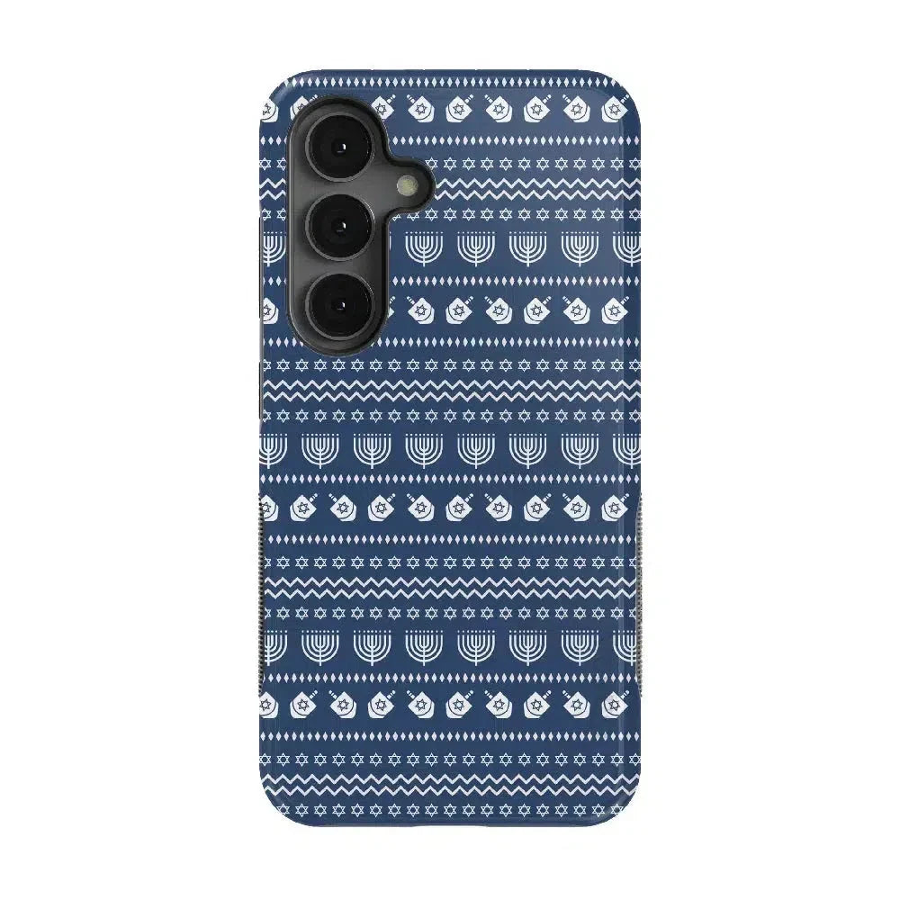 Light the Night | Hannukah Case Phone Case Casetry Bold Flex + MagSafe® Galaxy S25 