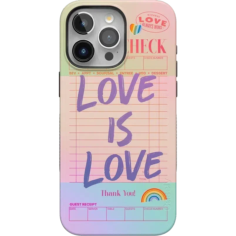 Love is Love | Guest Check Pride Case Phone Case Casetry 