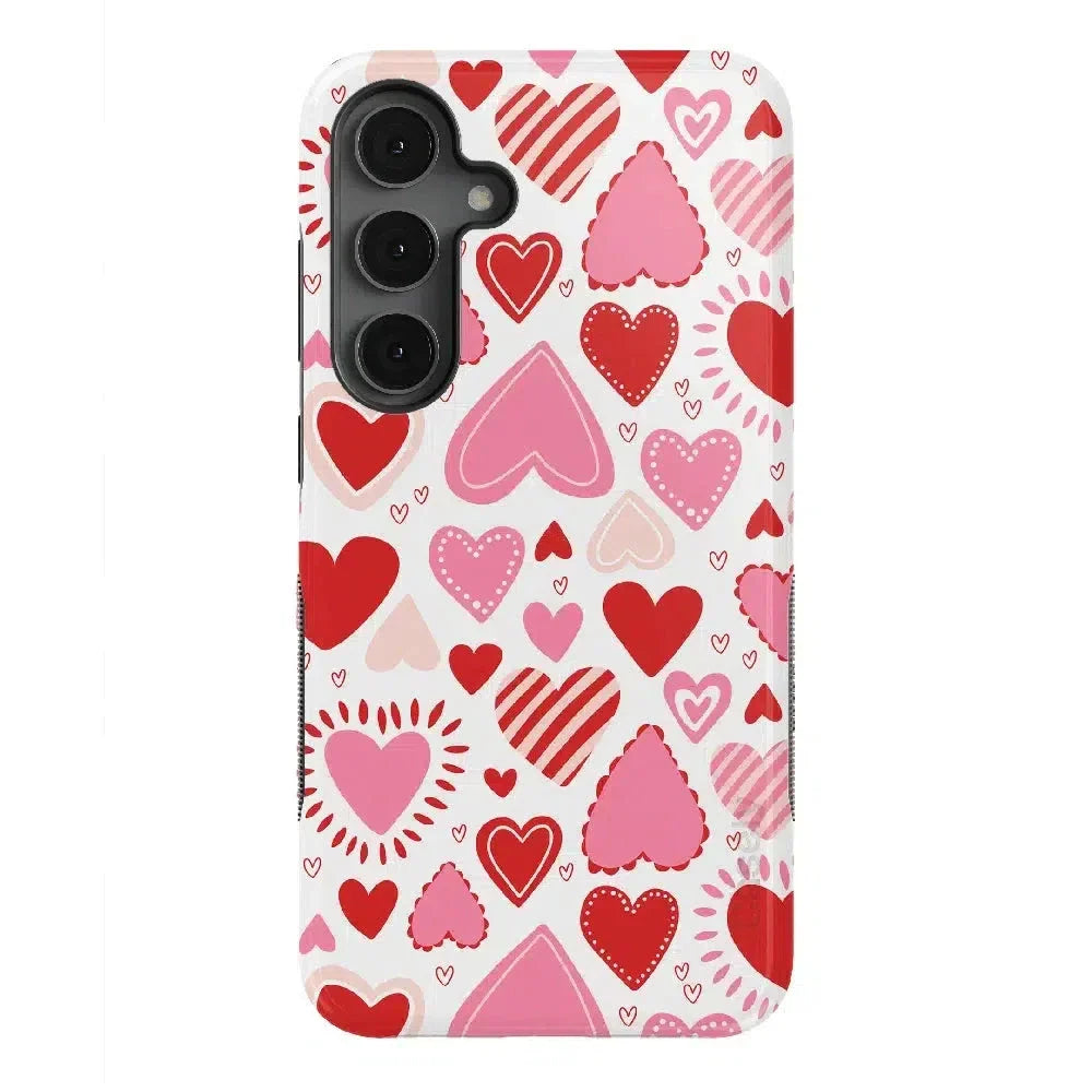 Love Struck | Heart Stickers Case Phone Case Casetry Bold Flex + MagSafe® Galaxy S25 Plus 