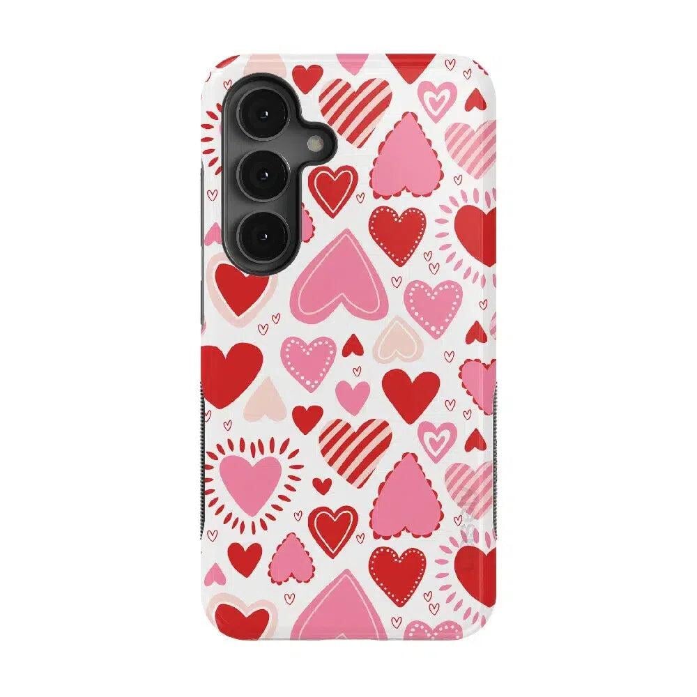 Love Struck | Heart Stickers Case Phone Case Casetry Bold Flex + MagSafe® Galaxy S25 