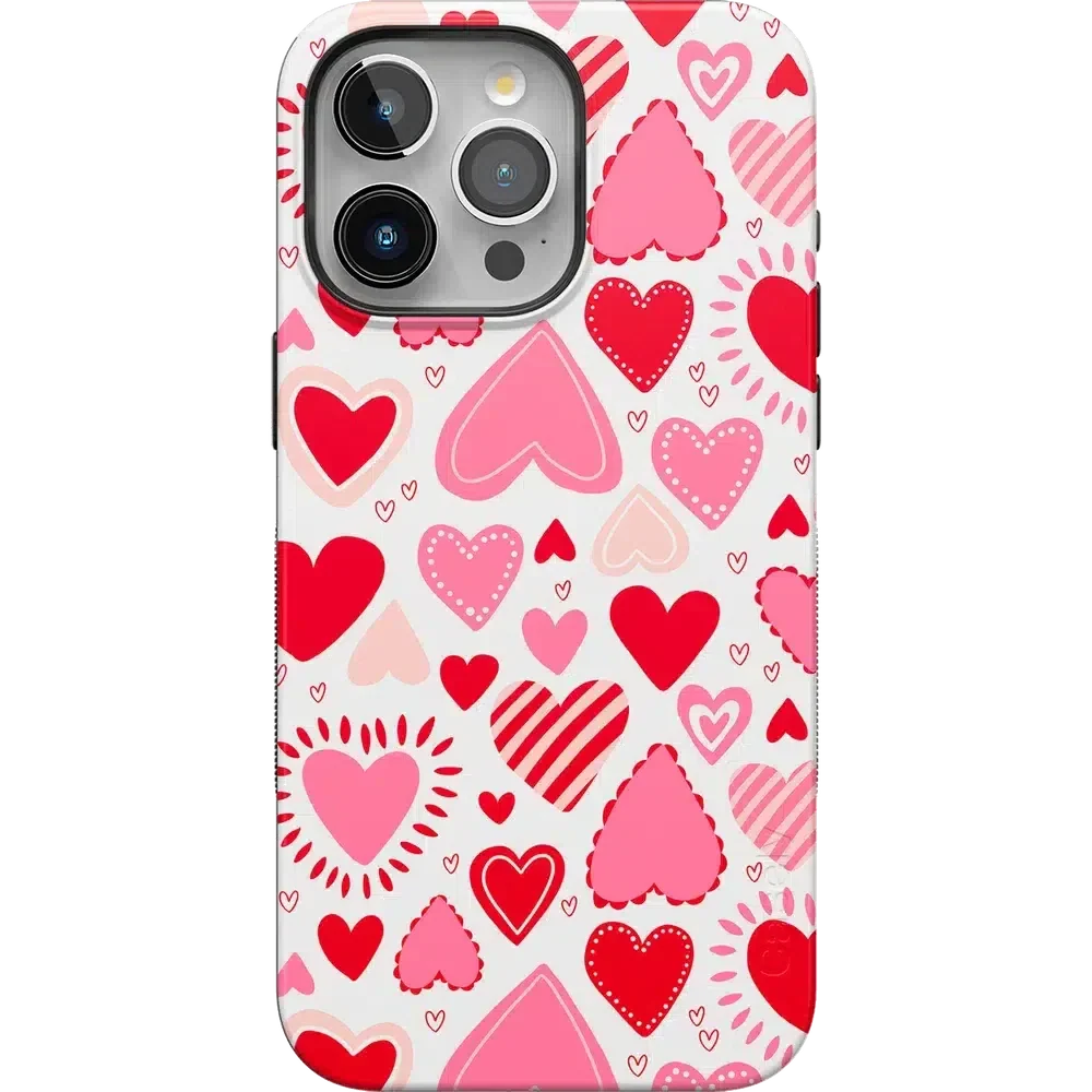 Love Struck | Heart Stickers Case Phone Case Casetry Bold Flex + MagSafe® iPhone 15 Pro Max 