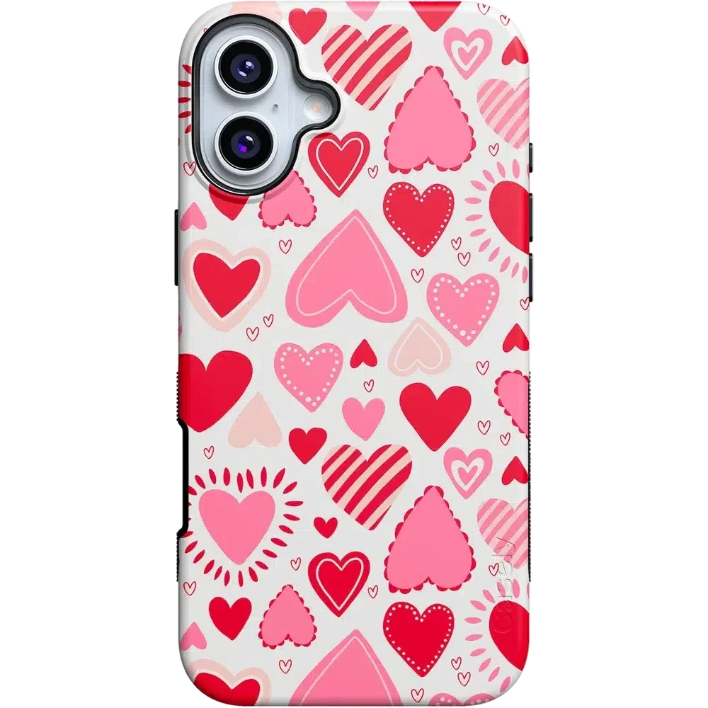 Love Struck | Heart Stickers Case Phone Case Casetry Bold Flex + MagSafe® iPhone 16 Plus 
