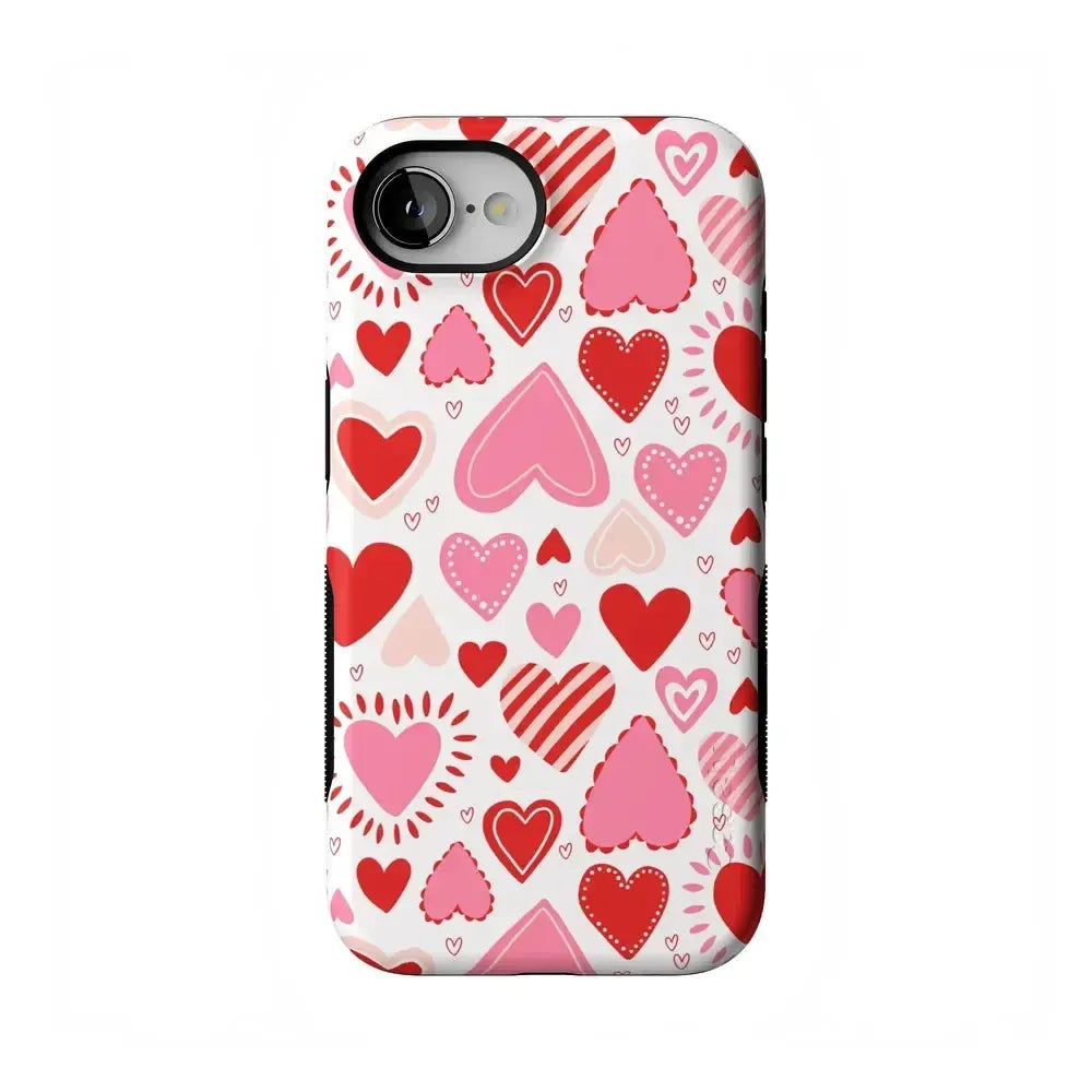 Love Struck | Heart Stickers Case Phone Case Casetry Bold Flex + MagSafe® iPhone 16e 