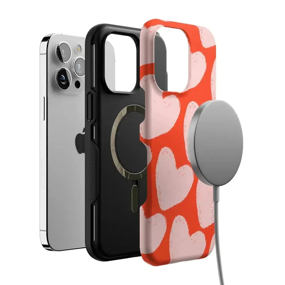 Love You More | Heart Doodle Case