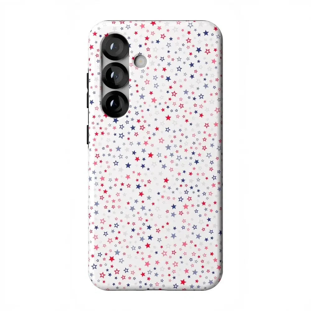 "Seeing Stars | Red, White & Blue Case Phone Case Casetry Essential + MagSafe® Galaxy S25"