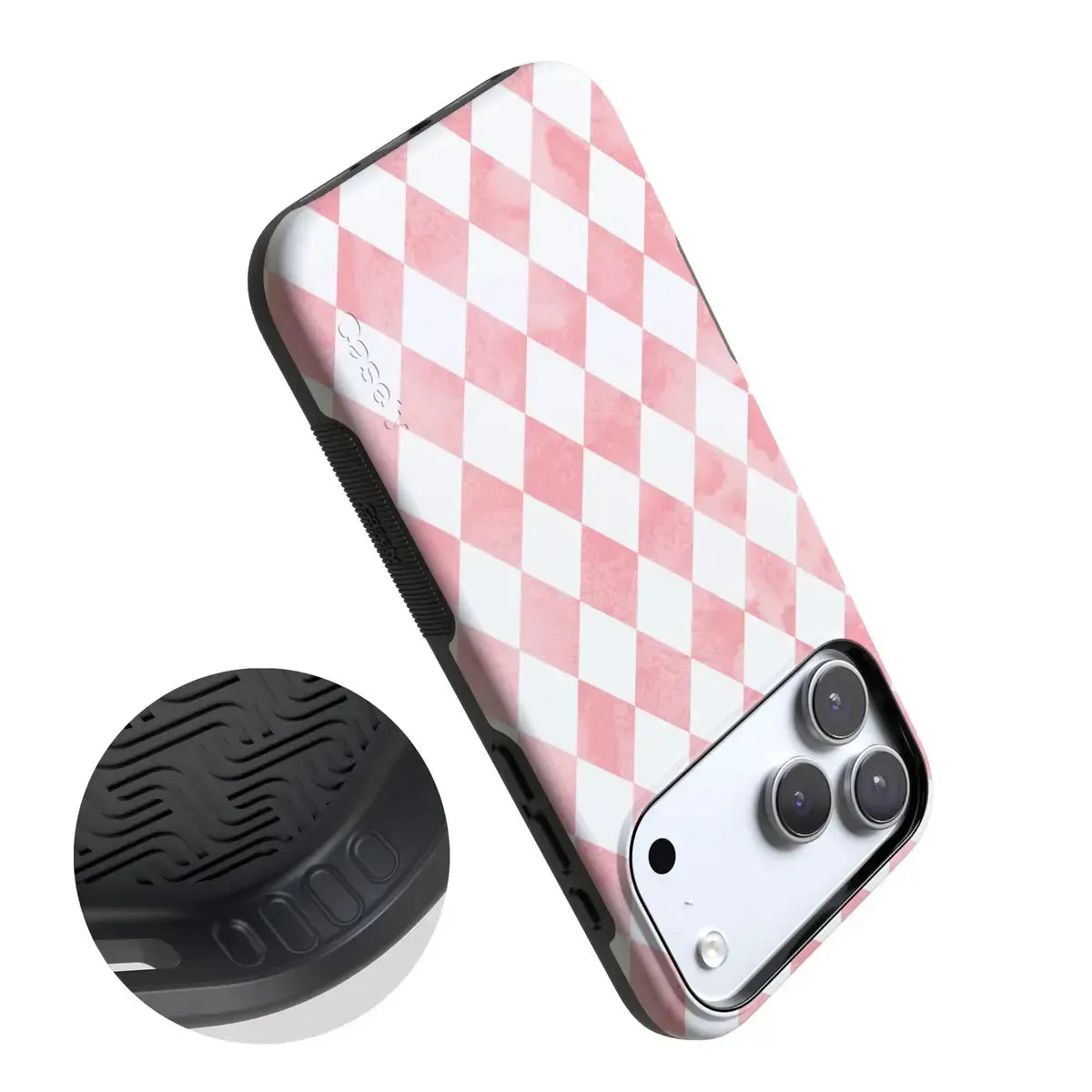 Queen of Diamonds | Pink Watercolor Case