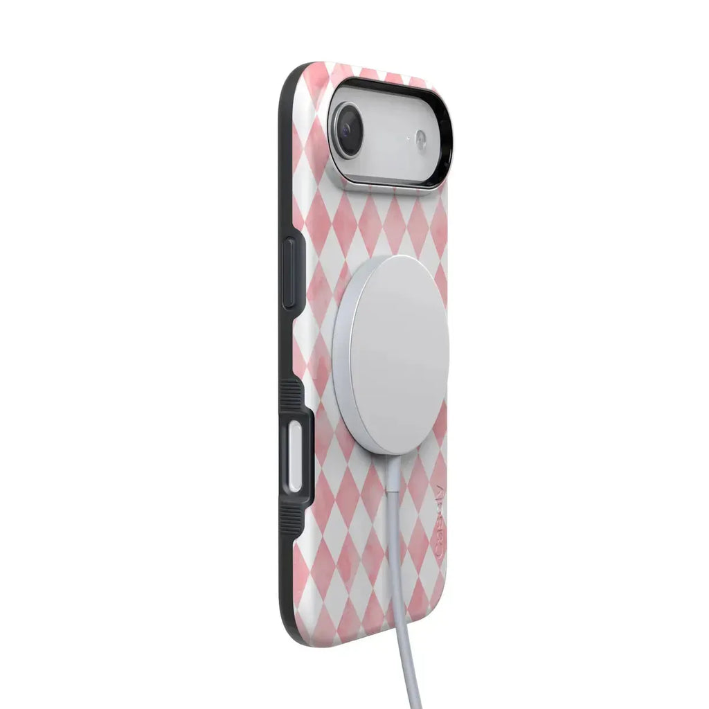 Queen of Diamonds | Pink Watercolor Case