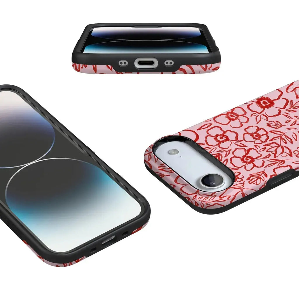 Blush Garden | Floral Doodle Case